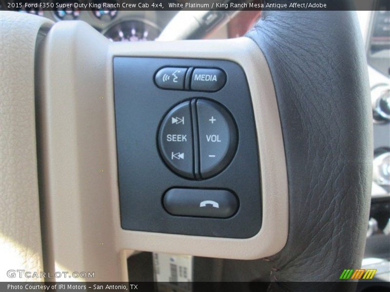White Platinum / King Ranch Mesa Antique Affect/Adobe 2015 Ford F350 Super Duty King Ranch Crew Cab 4x4