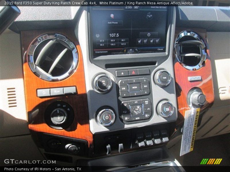 White Platinum / King Ranch Mesa Antique Affect/Adobe 2015 Ford F350 Super Duty King Ranch Crew Cab 4x4