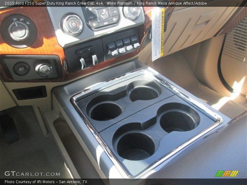 White Platinum / King Ranch Mesa Antique Affect/Adobe 2015 Ford F350 Super Duty King Ranch Crew Cab 4x4