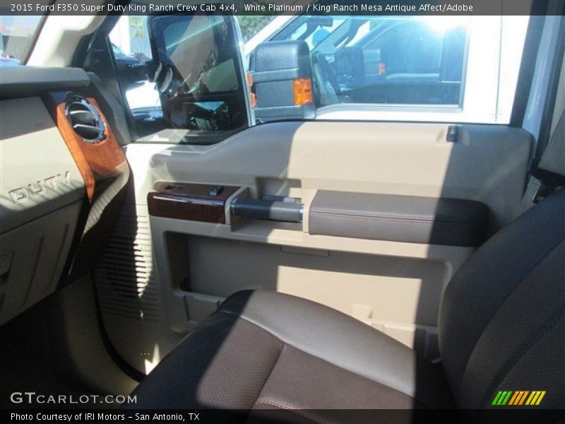White Platinum / King Ranch Mesa Antique Affect/Adobe 2015 Ford F350 Super Duty King Ranch Crew Cab 4x4