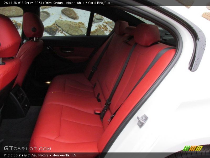 Alpine White / Coral Red/Black 2014 BMW 3 Series 335i xDrive Sedan