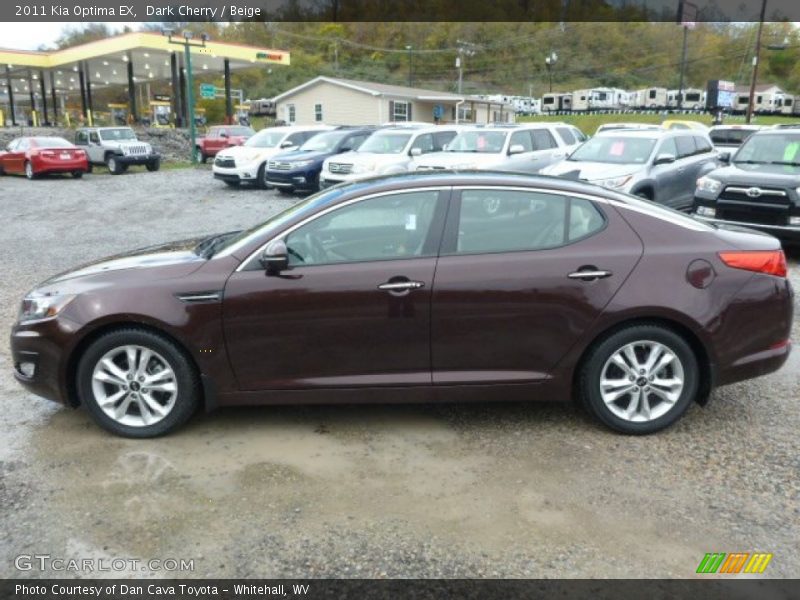 Dark Cherry / Beige 2011 Kia Optima EX