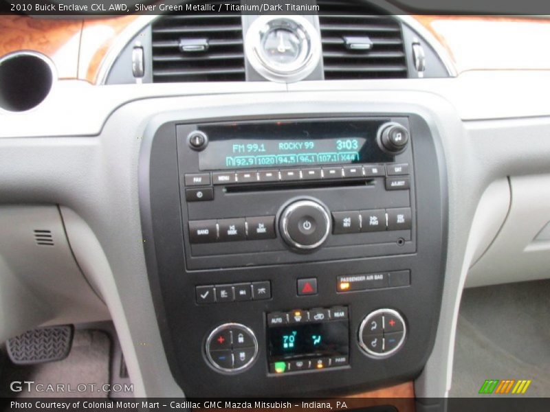 Controls of 2010 Enclave CXL AWD