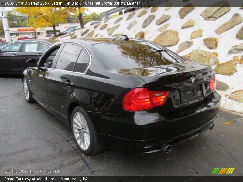 Jet Black / Chestnut Brown Dakota Leather 2009 BMW 3 Series 335xi Sedan