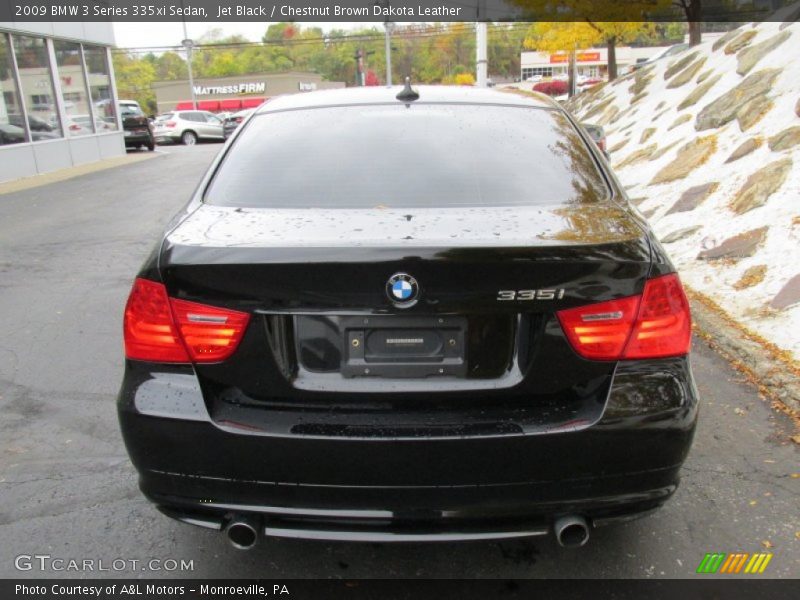 Jet Black / Chestnut Brown Dakota Leather 2009 BMW 3 Series 335xi Sedan