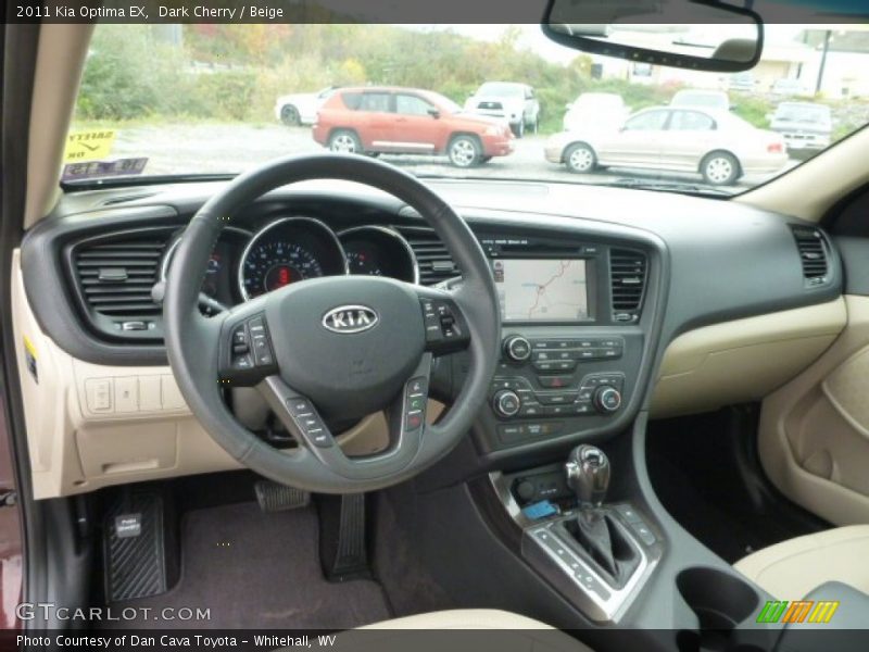 Dark Cherry / Beige 2011 Kia Optima EX