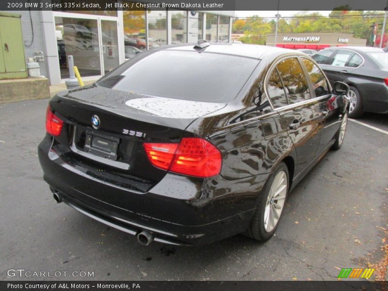 Jet Black / Chestnut Brown Dakota Leather 2009 BMW 3 Series 335xi Sedan