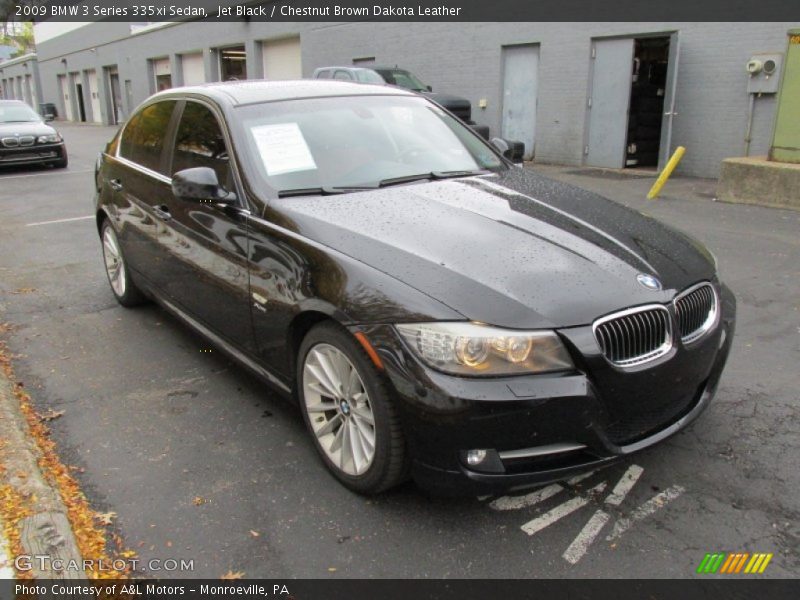 Jet Black / Chestnut Brown Dakota Leather 2009 BMW 3 Series 335xi Sedan