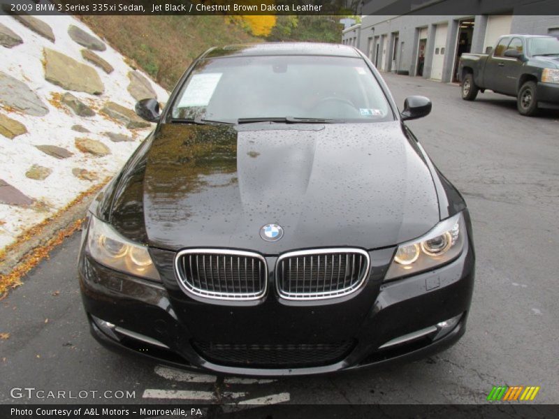 Jet Black / Chestnut Brown Dakota Leather 2009 BMW 3 Series 335xi Sedan