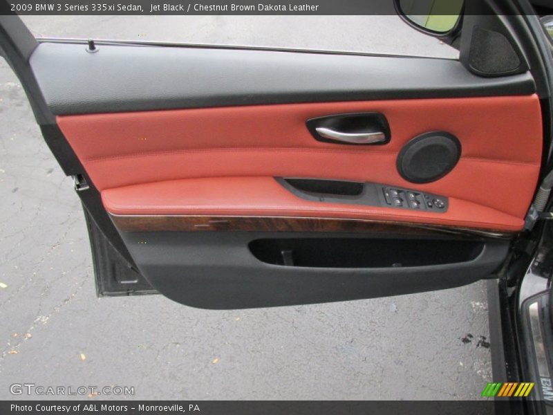 Jet Black / Chestnut Brown Dakota Leather 2009 BMW 3 Series 335xi Sedan