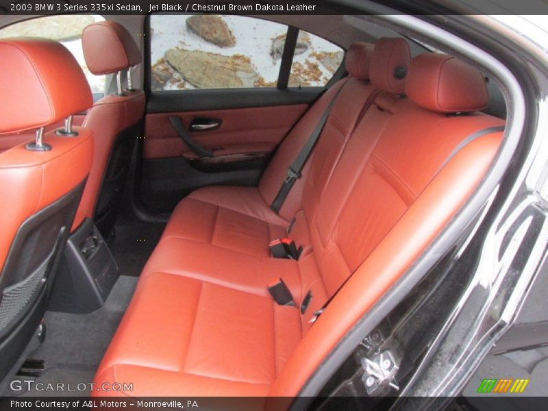 Jet Black / Chestnut Brown Dakota Leather 2009 BMW 3 Series 335xi Sedan