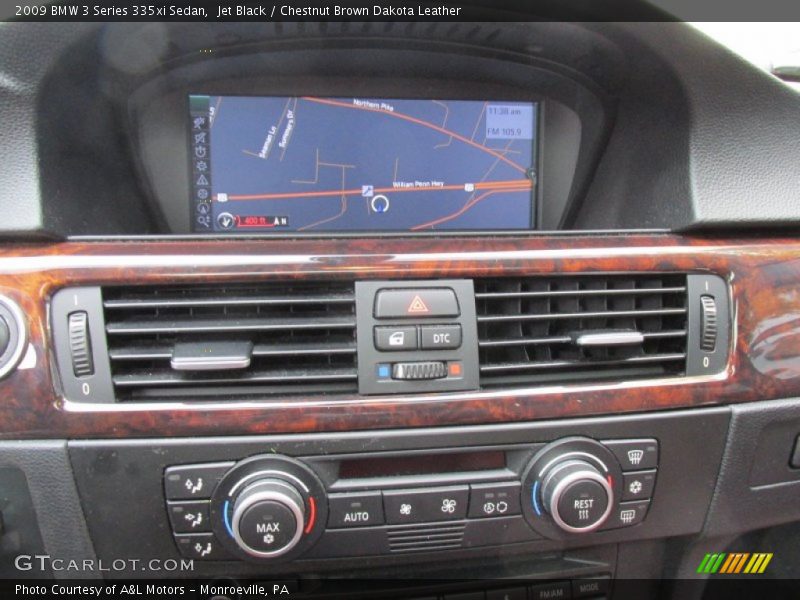 Jet Black / Chestnut Brown Dakota Leather 2009 BMW 3 Series 335xi Sedan