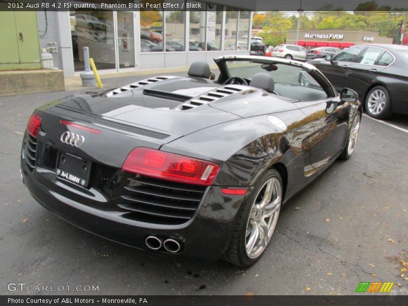 Phantom Black Pearl Effect / Black 2012 Audi R8 4.2 FSI quattro