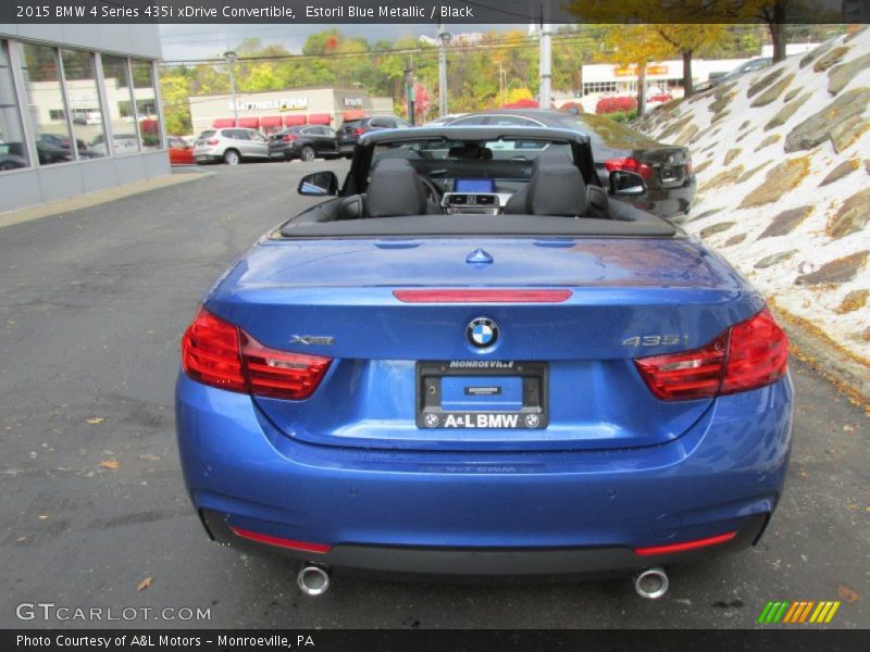 Estoril Blue Metallic / Black 2015 BMW 4 Series 435i xDrive Convertible