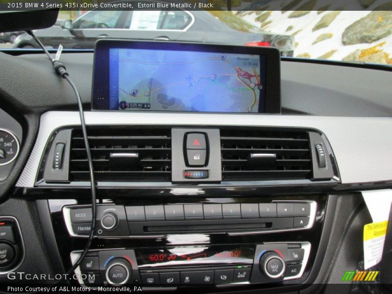 Estoril Blue Metallic / Black 2015 BMW 4 Series 435i xDrive Convertible
