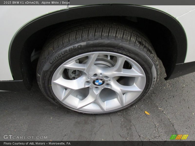 Alpine White / Beige 2015 BMW X1 xDrive28i