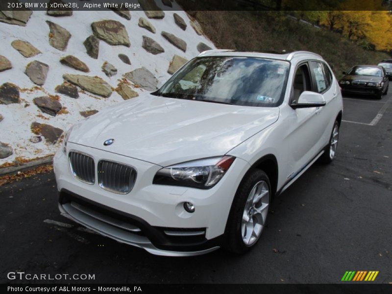 Alpine White / Beige 2015 BMW X1 xDrive28i