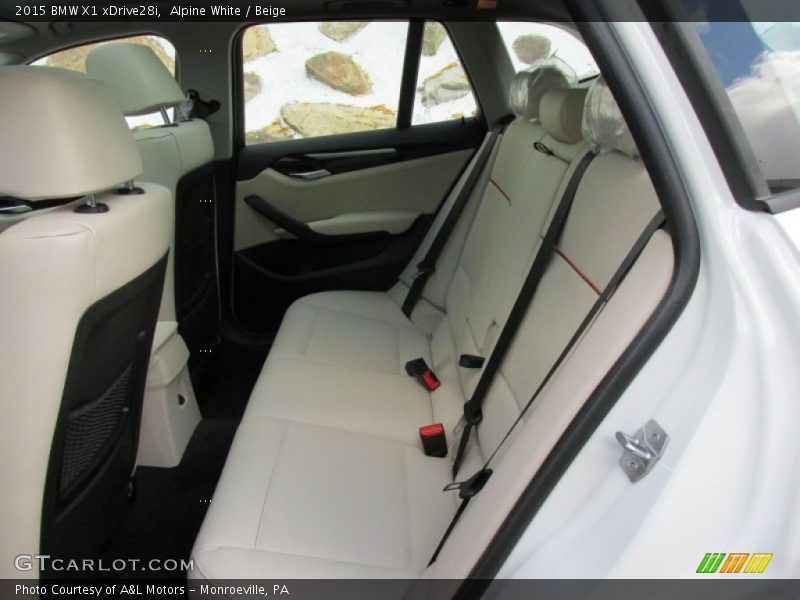 Alpine White / Beige 2015 BMW X1 xDrive28i