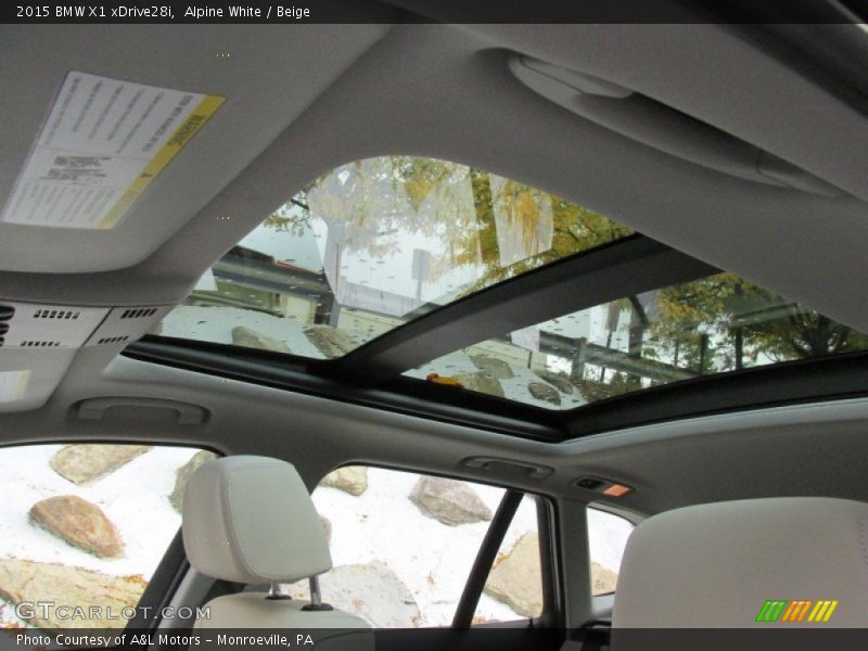 Alpine White / Beige 2015 BMW X1 xDrive28i