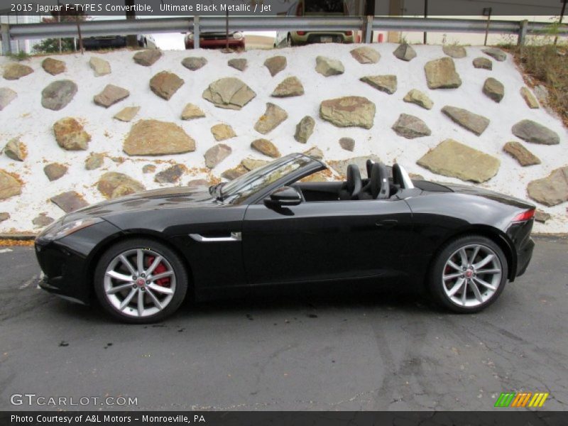 Ultimate Black Metallic / Jet 2015 Jaguar F-TYPE S Convertible