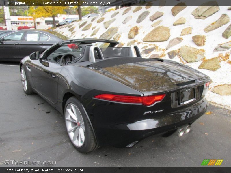 Ultimate Black Metallic / Jet 2015 Jaguar F-TYPE S Convertible