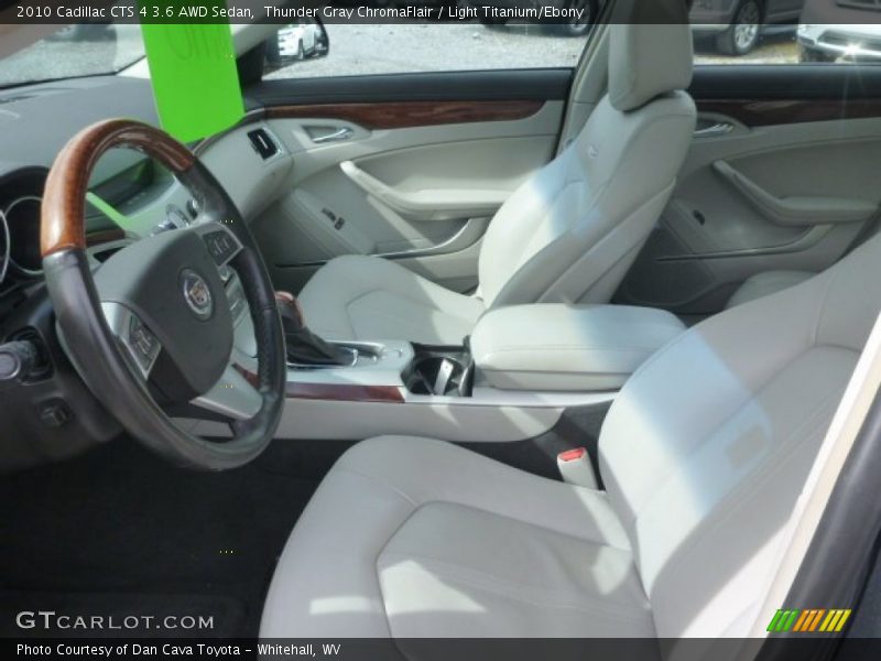 Thunder Gray ChromaFlair / Light Titanium/Ebony 2010 Cadillac CTS 4 3.6 AWD Sedan
