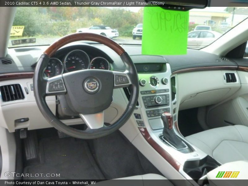 Thunder Gray ChromaFlair / Light Titanium/Ebony 2010 Cadillac CTS 4 3.6 AWD Sedan