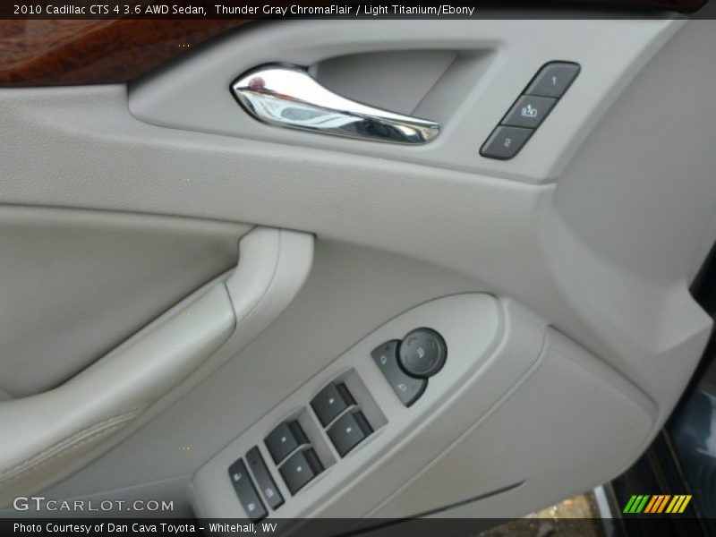 Thunder Gray ChromaFlair / Light Titanium/Ebony 2010 Cadillac CTS 4 3.6 AWD Sedan