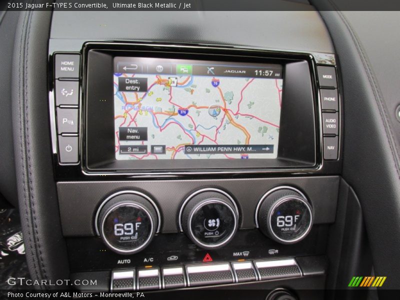 Navigation of 2015 F-TYPE S Convertible