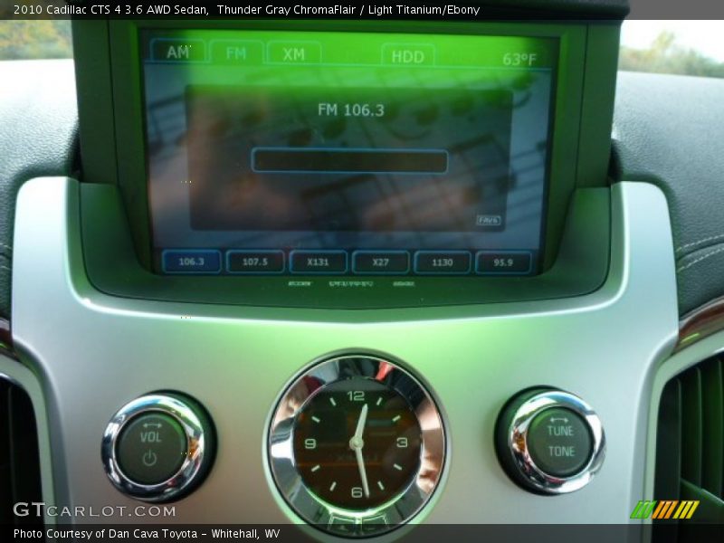 Thunder Gray ChromaFlair / Light Titanium/Ebony 2010 Cadillac CTS 4 3.6 AWD Sedan