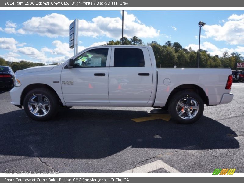 Bright White / Black/Diesel Gray 2014 Ram 1500 Express Crew Cab