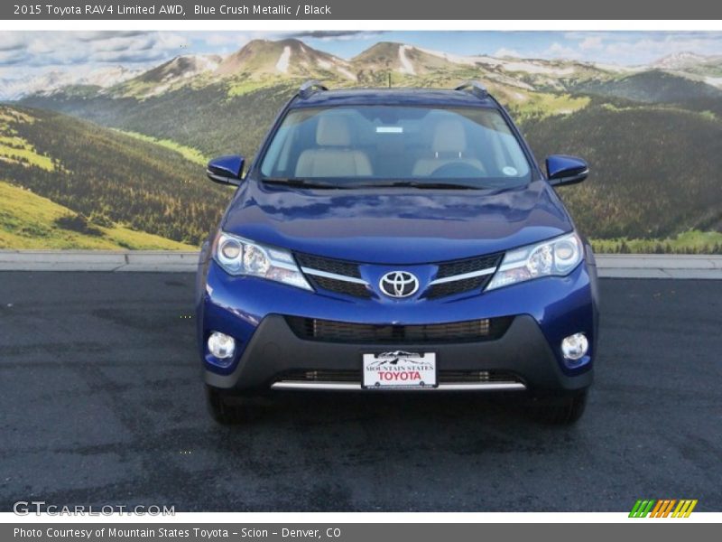 Blue Crush Metallic / Black 2015 Toyota RAV4 Limited AWD