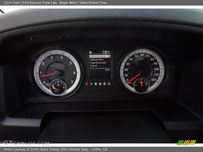 Bright White / Black/Diesel Gray 2014 Ram 1500 Express Crew Cab