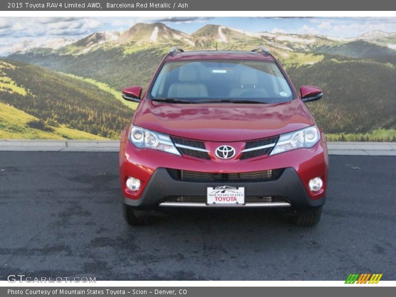 Barcelona Red Metallic / Ash 2015 Toyota RAV4 Limited AWD