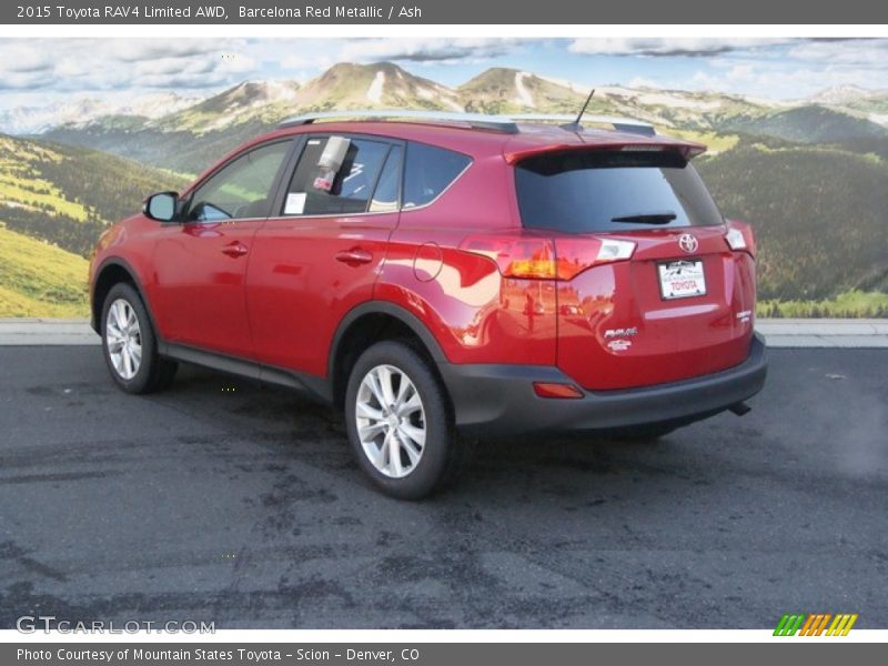Barcelona Red Metallic / Ash 2015 Toyota RAV4 Limited AWD