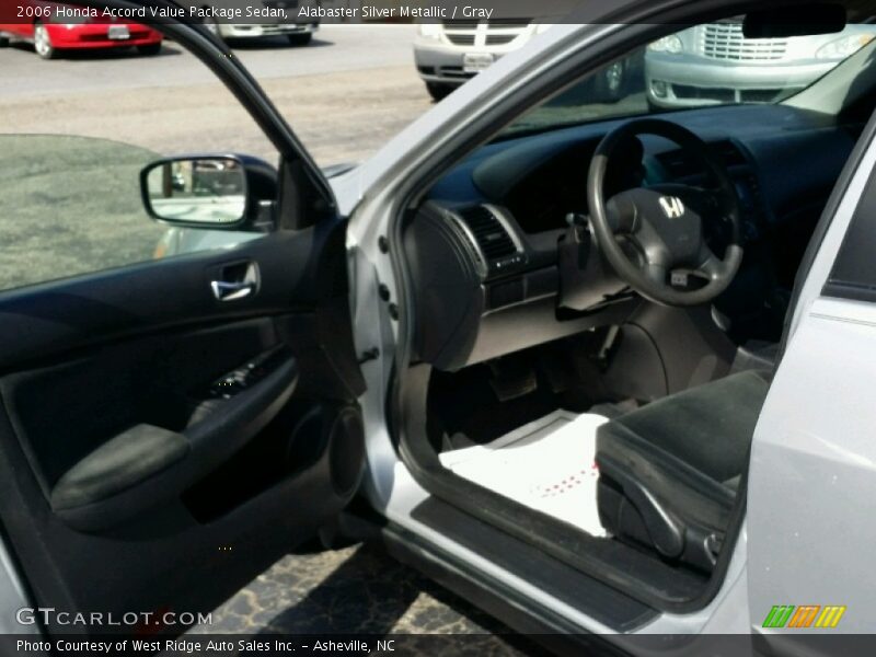 Alabaster Silver Metallic / Gray 2006 Honda Accord Value Package Sedan