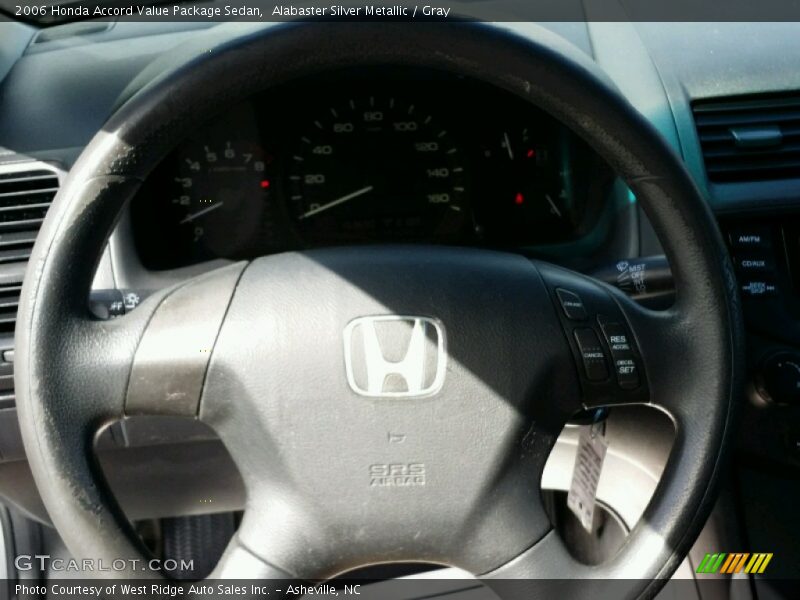 Alabaster Silver Metallic / Gray 2006 Honda Accord Value Package Sedan