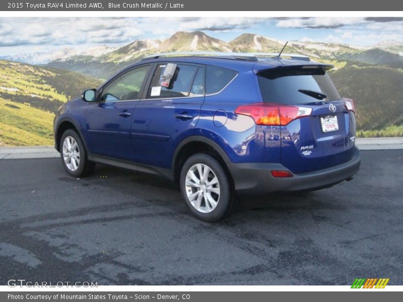 Blue Crush Metallic / Latte 2015 Toyota RAV4 Limited AWD
