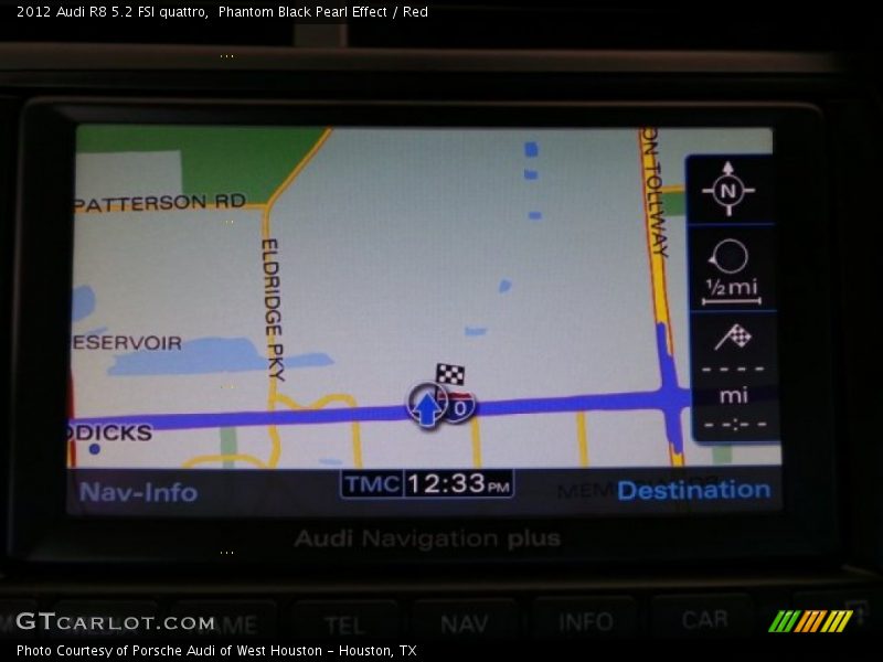 Phantom Black Pearl Effect / Red 2012 Audi R8 5.2 FSI quattro