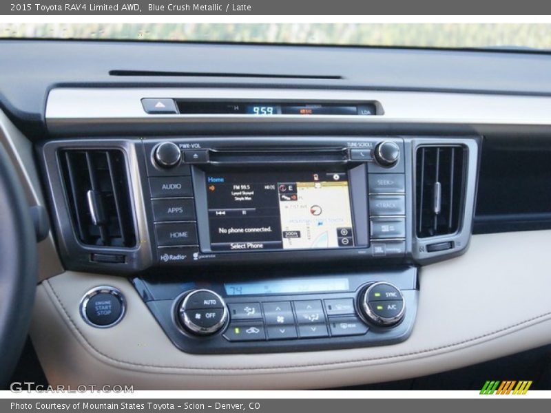 Blue Crush Metallic / Latte 2015 Toyota RAV4 Limited AWD