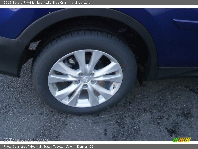 Blue Crush Metallic / Latte 2015 Toyota RAV4 Limited AWD