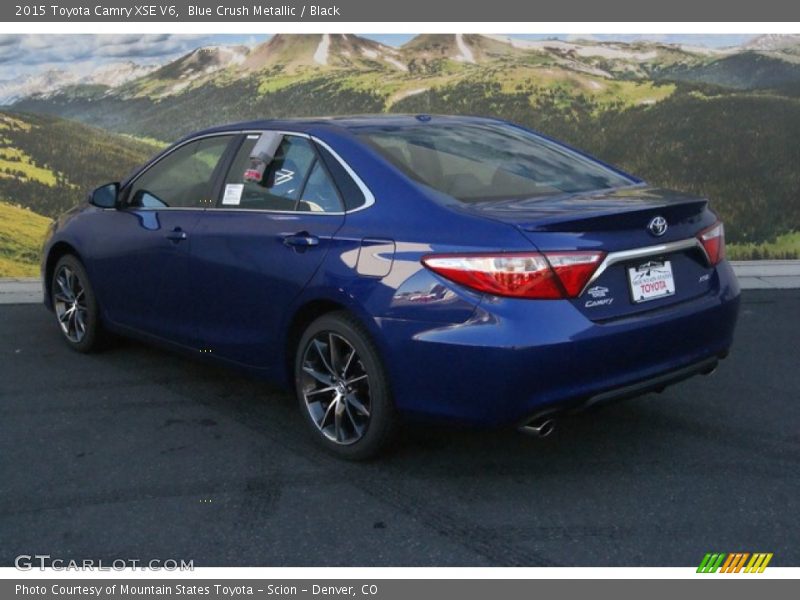 Blue Crush Metallic / Black 2015 Toyota Camry XSE V6