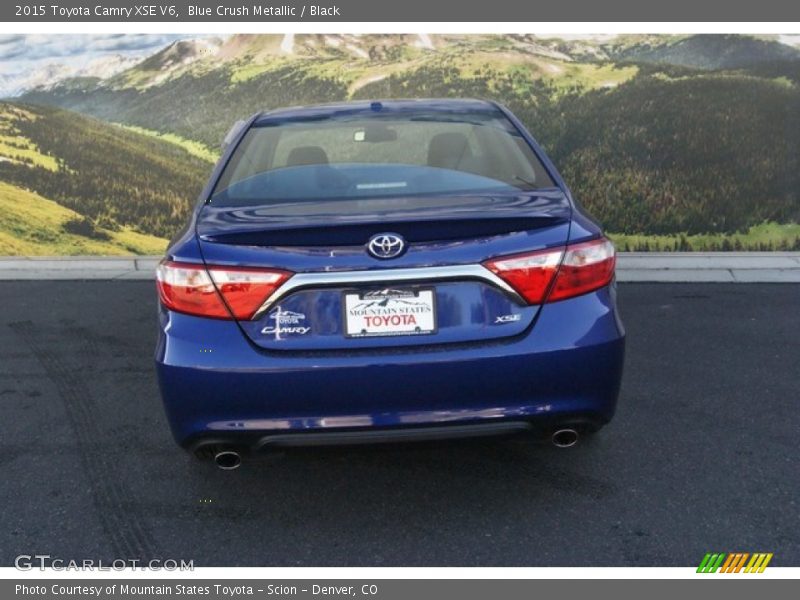 Blue Crush Metallic / Black 2015 Toyota Camry XSE V6
