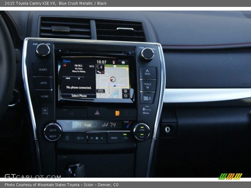 Blue Crush Metallic / Black 2015 Toyota Camry XSE V6