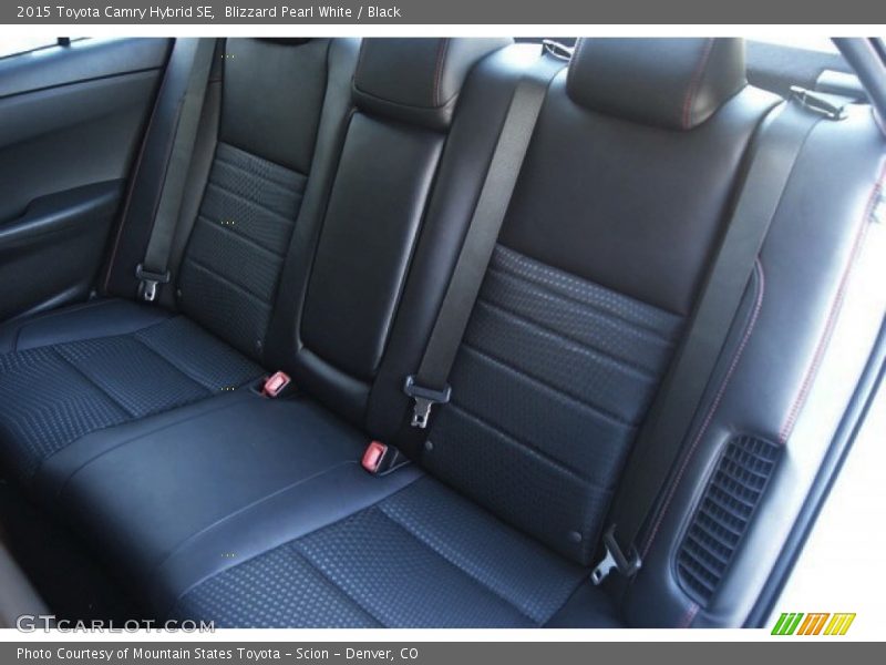 Rear Seat of 2015 Camry Hybrid SE
