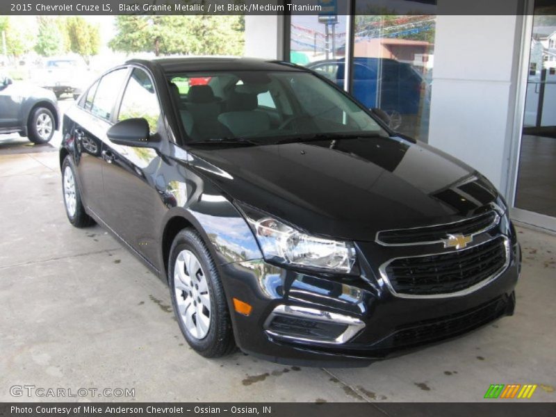 Black Granite Metallic / Jet Black/Medium Titanium 2015 Chevrolet Cruze LS