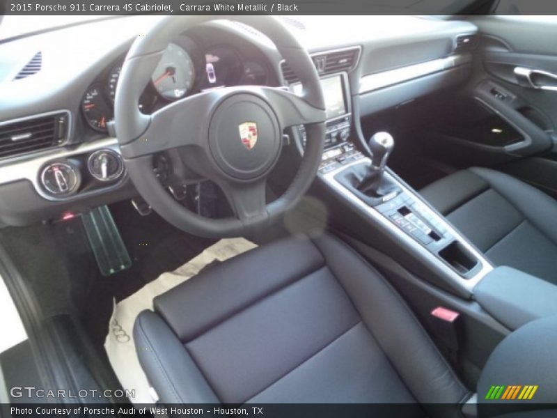 Black Interior - 2015 911 Carrera 4S Cabriolet 