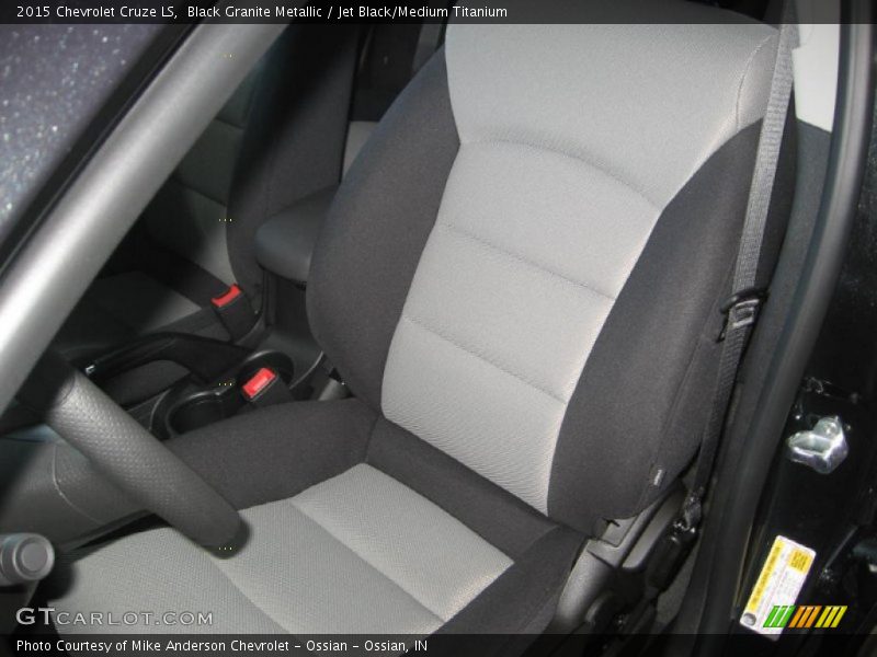 Black Granite Metallic / Jet Black/Medium Titanium 2015 Chevrolet Cruze LS