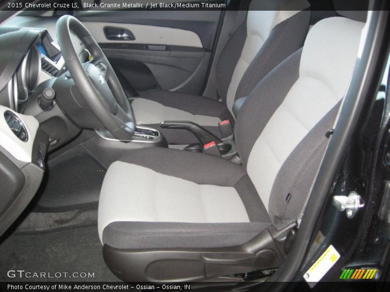 Black Granite Metallic / Jet Black/Medium Titanium 2015 Chevrolet Cruze LS