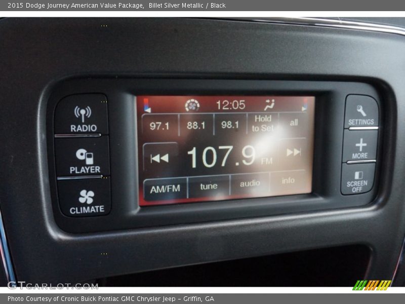 Billet Silver Metallic / Black 2015 Dodge Journey American Value Package